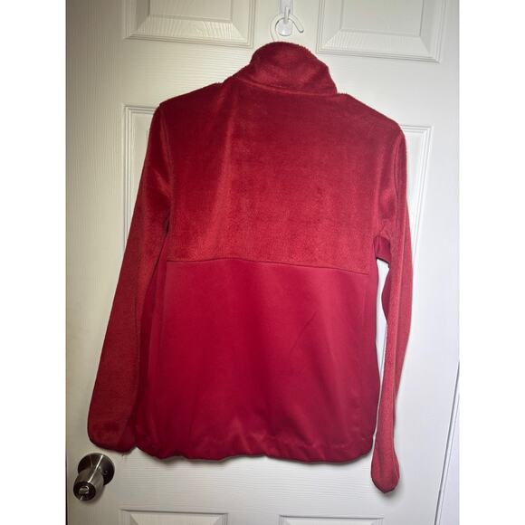 Adidas Women's Sweatshirt Red Pullover half zip frontpockets size Small FN2919 - Picture 6 of 8